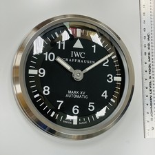 IWC SCHAFFHAUSEN MARK XV SWISS MADE VINTAGE DEALERS SHOWROOM MURALE WALL CLOCK picture