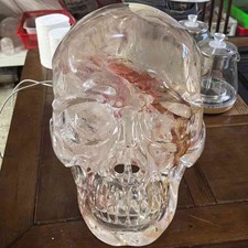 102.8LB Large Top Rare Natural Clear Crystal Skull Carved Quartz Heal Collection picture