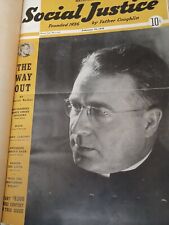Social Justice Father Coughlin Magazine Weekly issues from 2/28/1938- 3/13/1939  picture