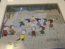 🎄 Charlie Brown Christmas Bill Melendez Signature Peanuts Cel The Great Skate picture