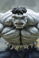 Very Rare Custom Wolfpax Grey Hulk 1/4 Scale Statue picture