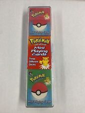 1999 pokemon mini playing card set bicycle brand picture