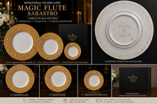 Rosenthal Studio-Line Magic Flute Sarastro 3 Pc Place Setting Bjørn Wiinblad picture