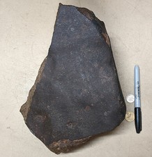 SIZE & 30% CRUST MATTERS on a 8.7 Kilo Unclassified Museum Quality NWA METEORITE picture