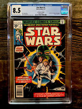 Rare 35 Cent Variant  Star Wars #1 CGC 8.5 Off White to White Pages picture