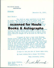 FRANKLIN D. ROOSEVELT- LETTER-SIGNED-1937-PEACE AT HOME-WAR ON THE HORIZON picture