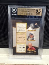 Gandhi Mother Teresa Dalai Lama Relic Card 2025 Pieces of the Past Triple Relic picture