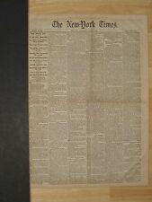 PRE CIVIL WAR NY TIMES MARCH 6 1861 LINCOLN SEWARD SPEECH CABINET CONFIRMATIONS picture