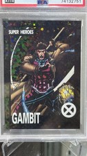 Kith 2023 UD Kith X-Men '92 Gambit Black Opal Fractal #2 1/1 PSA Authentic picture