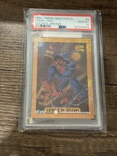1994 Marvel Masterpieces Spider-man Holofoil-Bronze PSA 10 GEM MT Pop 10 picture