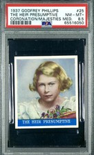 1937 QUEEN ELIZABETH RC PSA 8.5 GODFREY PHILLIPS ((SHARP CARD)) **VIEW PHOTOS** picture