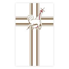 Polyester Church Banner for Good Friday / Lent / Easter - Lamb of God, 3 X 5 Ft picture