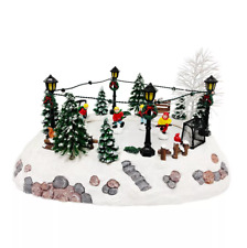 Village Ice Hockey Rink Christams Decor picture