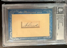 2013 Leaf Cut President Abraham Lincoln Autograph Auto Signatures Masterpiece picture
