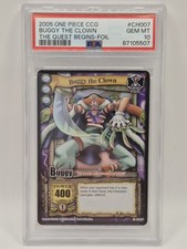 One Piece CCG - Buggy The Clown - PSA 10 POP 2 - CH007 - Foil picture