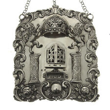Rare Silver Torah Shield TAS Abraham Reiner Warsaw Poland 1876 Judaica picture