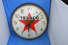 Vintage 1950s Sunbeam Texaco 16” Electric Advertising Clock Model C006 Works picture