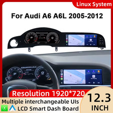 Digital Instrument Cluster For Audi A6 A6L C6 4F 2005-2012 Android,CarPlay,Speed picture