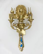 Church Orthodox Easter Three Candle Blessing Holder brass 13.38