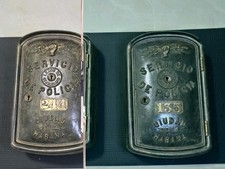 Antique Cast Iron Habana Police Mailboxes Pair Police Memorabilia c.1900 Rare picture
