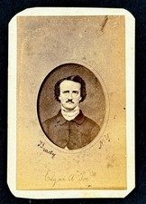 MEGA RARE Edgar Allen Poe CDV Photograph BRADY Anthony Photo allan picture
