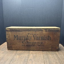 Antique Early 1900’s MURPHY VARNISH COMPANY BOX NEWARK N.J picture