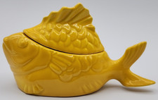 Hollydale Pottery Chicken of the Sea Yellow Tuna Baker 7 3/4