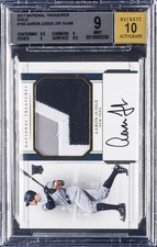 2017 NATIONAL TREASURES GOLD, JSY AU/49 #162 AARON JUDGE BGS 9 picture