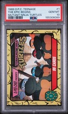 1989 OPC TMNT Title Card Epic Begins #1 PSA 10 Pop 1 RAREST picture