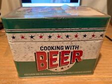 Cooking With Beer 99 Recipe Card Collection In Tin Box NIP Fathers Day Dad Man picture