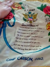 U.S. Army Camp Carson Colorado, Sweetheart Memorabillia Cloth picture