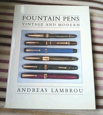 Fountain Pens Vintage And Modern Andreas Lambrou HC VG picture
