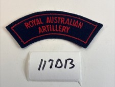 Post-WW2 Royal Australian Artillery Uniform Patch Insignia Embroidered 117D13 picture