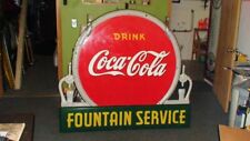 Coca Cola porcelain sign,RARE,1930's excellent condition see my other neon signs picture