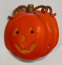 Vintage Norcross Halloween Pumpkin acrylic pumpkin scary fun Irish folklore picture