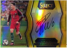 Cristiano Ronaldo 3/10 Autograph On Card Panini Select FIFA 2017/18 picture
