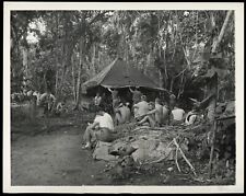 1943 Guadalcanal US Marines Malaria WWII Type 1 Original Photo Crystal Clear picture