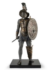NEW LLADRO GLADIATOR SCULPTURE #9497 BRAND NIB X-LARGE ROMAN EMPIRE SAVE$$ F/SH picture