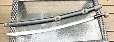 Vintage Antique 1909 Russian Niello Silver KKV Zlatoust Cossack Sword Shashka picture