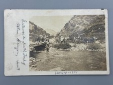 1914 TETON CANYON South Fork MONTANA Horse Wagon Real PHOTO Postcard RPPC Antque picture