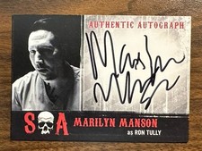 Marilyn Manson as Ron Tully SONS OF ANARCHY Seasons 6 & 7 Autograph Card Auto picture