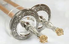 New Torah rollers ATZEI CHAIM full silver costume made Israeli Judaica picture