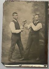 1886 IBHOF John L Sullivan Bare Knuckle Boxing HOF Frank Herald PA Promo Tintype picture