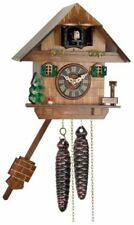 NEW Engstler Chalet Style 1-Day Cuckoo Clock w/Tree, Mushroom, Water Pump 38-06 picture