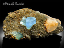 Aquamarine Crystals with Fluorite, Calcite and Mica from Chumar Bakhoor 9.7kg picture