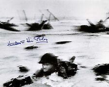  Huston “Hu” Riley WWII Veteran Omaha Beach D-Day Signed Photo PSA/DNA picture