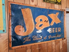 1913-1956 Jax Beer Jacksonville Florida Fla FL Breweriana Sign picture