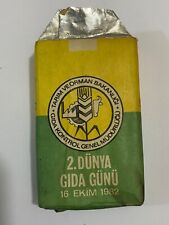 1982 World food day empty cigarette pack label wrapper picture