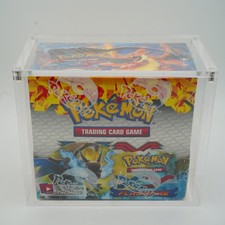 Pokemon 2014 XY Flashfire Booster Box Factory Sealed 36 Packs w/ Acrylic Case picture