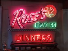 Roses Hiway Inn Cafe Iconic Neon Vintage Pole Sign Highway 99 Seattle 1939 picture